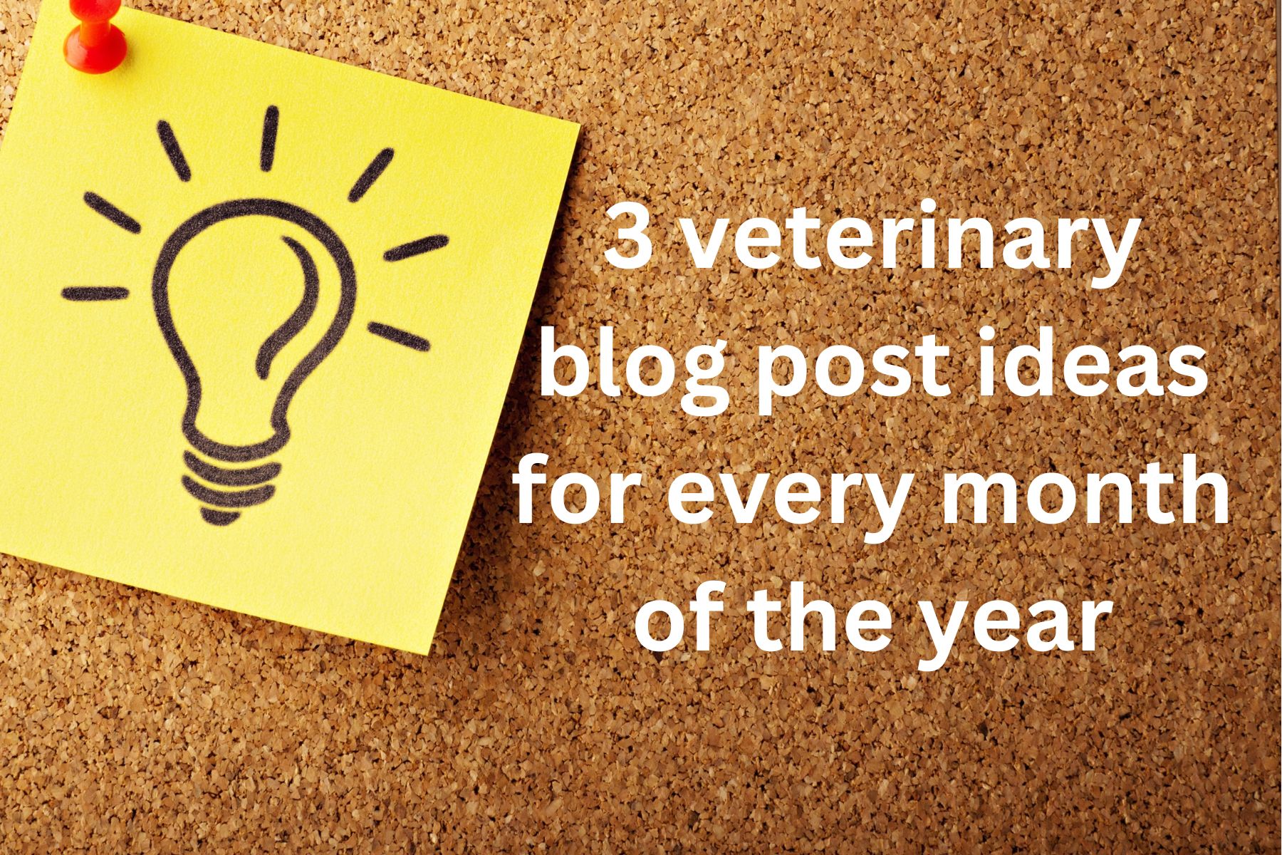 3 veterinary blog post ideas for every month of the year