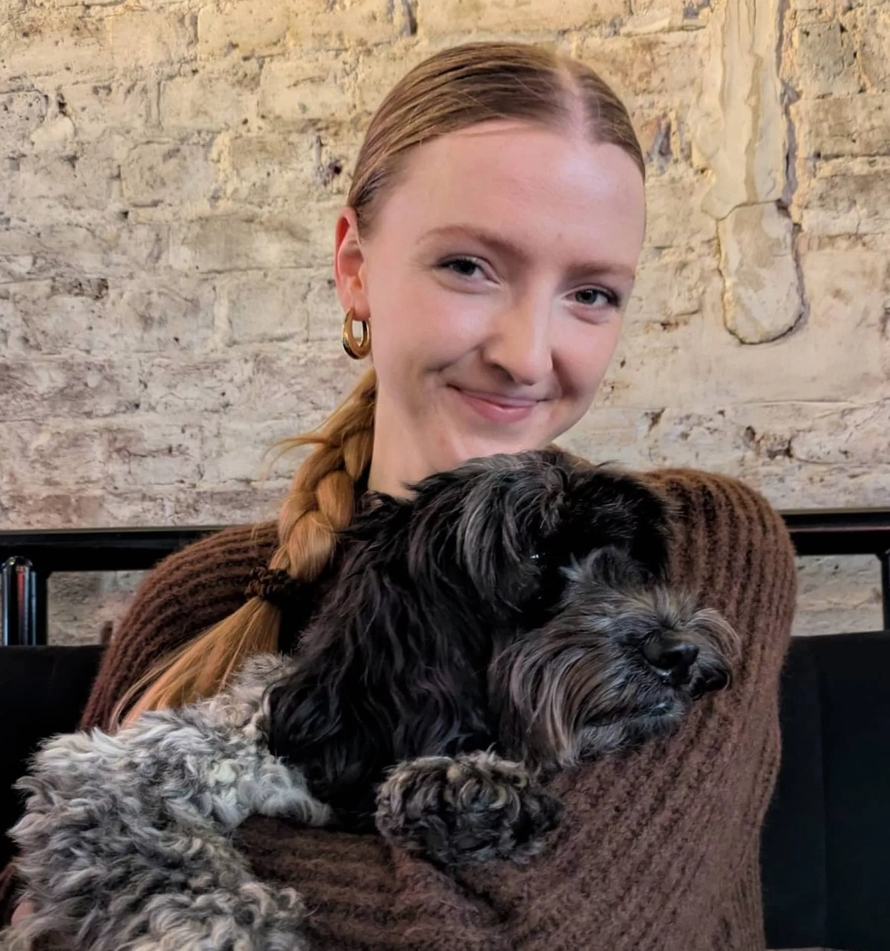 Grace Mee Veterinary writer with dog